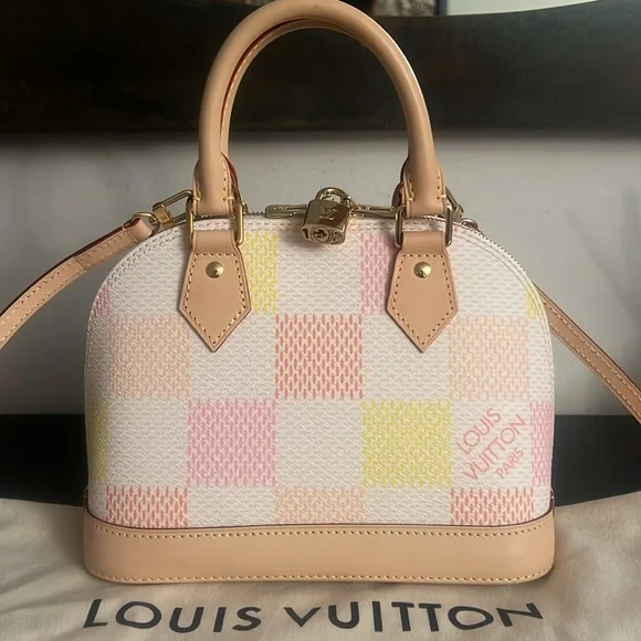 SALE! Louis Vuitton Damierlicious Giant Alma BB in Pastel colors - Picture 4 of 16